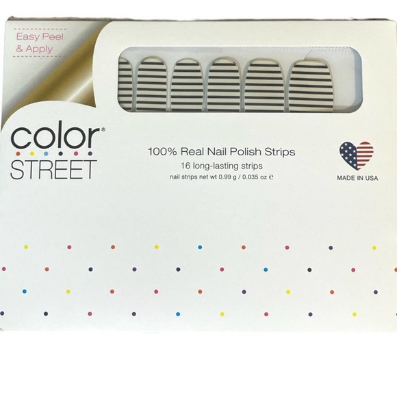 Color Street 100% Real Nail Polish‎ Strips Between the Lines - Picture 1 of 3